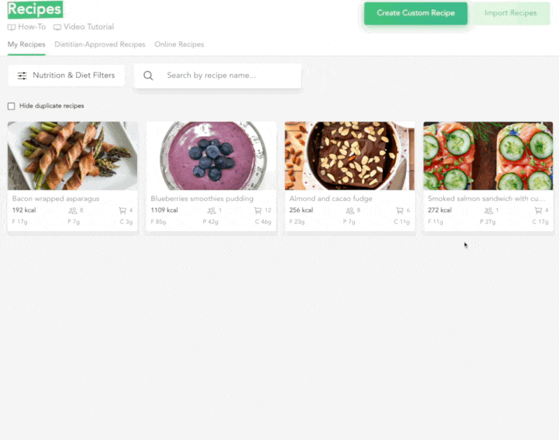 duplicating recipe