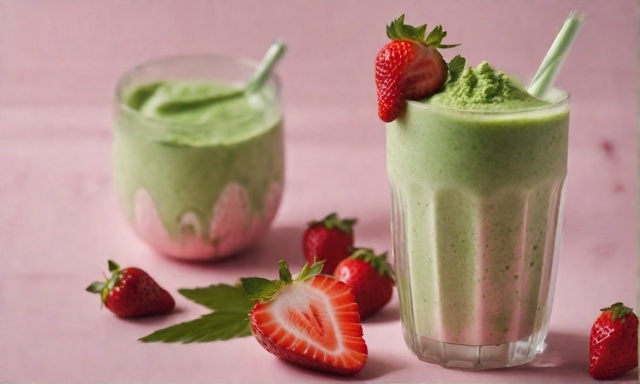 matcha-strawberry-smoothie