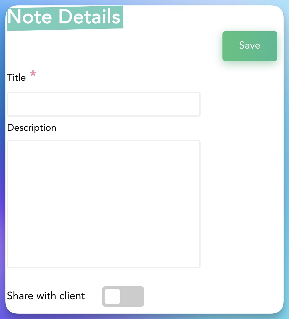 notes and files