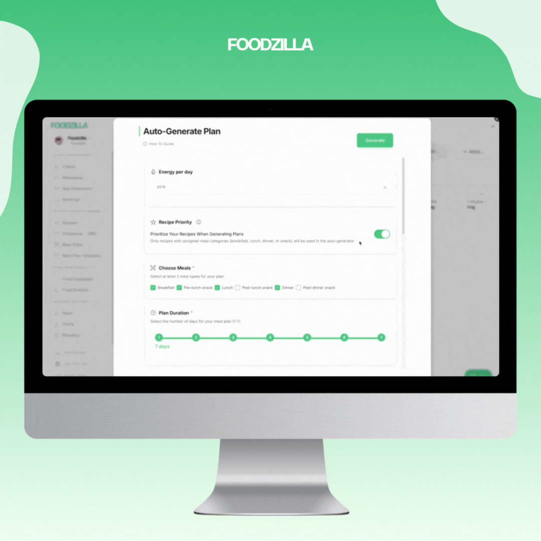 Automated meal planning